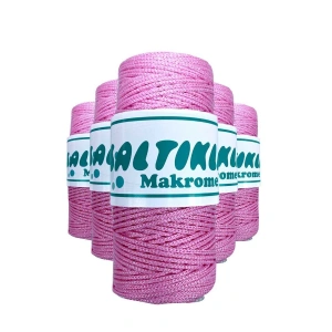 Hubrendy Tedarik 5 Adet Polyester Simli Makrome İpi SS-1545