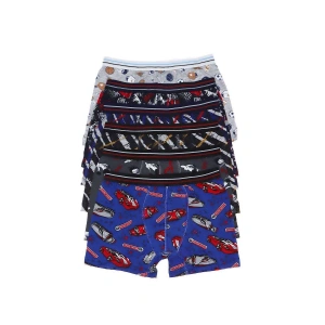 Hubrendy Tedarik 6 adet Erkek Çocuk Desenli Boxer 505