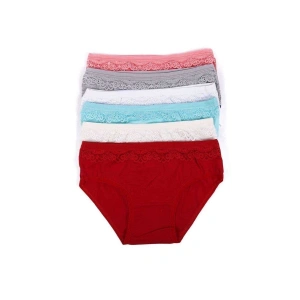 Hubrendy Tedarik 6 adet Kız Çocuk Dantelli Kız Bikini 408