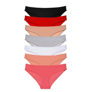 Hubrendy Tedarik 7 adet Süper Eko Set Likralı Kadın Slip Külot Set 2