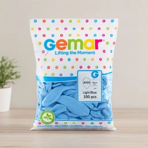 Hubrendy Tedarik Açık Mavi 10 İnç (26 cm) Latex Balon - 100 Adet