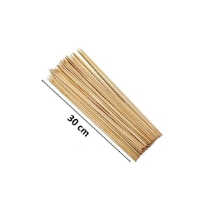 Hubrendy Tedarik Ahşap Çöp Şiş Çubuğu 30 Cm - 50 Adet