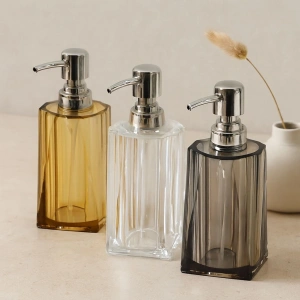 Hubrendy Tedarik Akrilik Sıvı Sabunluk 280 ml (Şeffaf/Renkli)