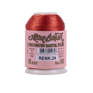 Hubrendy Tedarik Altınbaşak Oya ve Dantel İpi 20 gr - Royaleks - No: 024