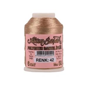 Hubrendy Tedarik Altınbaşak Oya ve Dantel İpi 20 gr - Royaleks - No: 042
