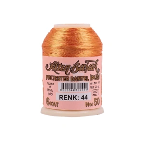 Hubrendy Tedarik Altınbaşak Oya ve Dantel İpi 20 gr - Royaleks - No: 044
