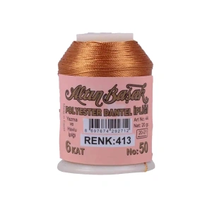 Hubrendy Tedarik Altınbaşak Oya ve Dantel İpi 20 gr - Royaleks - No: 413