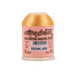 Hubrendy Tedarik Altınbaşak Oya ve Dantel İpi 20 gr - Royaleks - No: 450