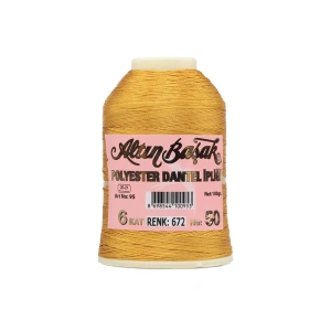 Hubrendy Tedarik Altınbaşak Oya ve Dantel İpi 20 gr - Royaleks - No: 672