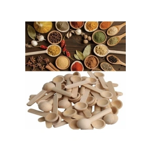 Hubrendy Tedarik Bambu Baharat ve Reçel Kaşığı 6 Adet