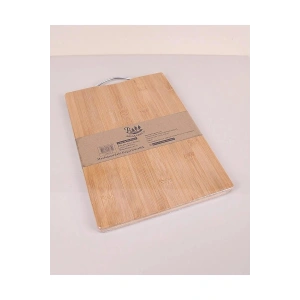 Hubrendy Tedarik Bambu Ekmek Kesme Tahtası 36x26x1,8 Cm