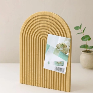Hubrendy Tedarik Bambu Servis Tepsisi Sunum Tahtası 22x32 cm (Çift Taraflı)