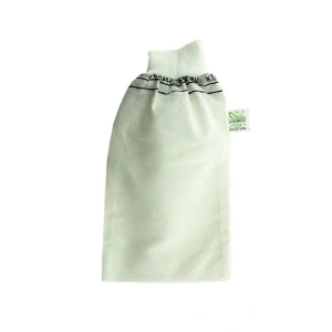 Hubrendy Tedarik Beyaz Banyo Hamam Kesesi Lastikli 25x17 Cm