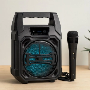 Hubrendy Tedarik Bluetooth Mikrofonlu Kablosuz Hoparlör 6.5 USB Şarjlı