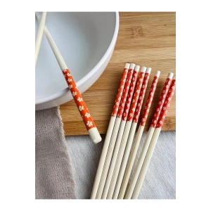 Hubrendy Tedarik Chopsticks Bambu Yemek Çubuğu 10lu
