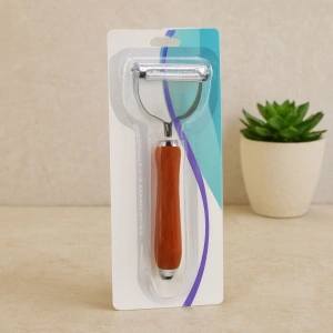 Hubrendy Tedarik Çift Başlı Metal Soyacak (Ahşap Saplı)