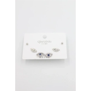 Hubrendy Tedarik Çoklu Set Küpe - Gümüş