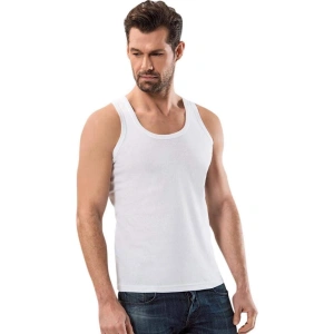 Hubrendy Tedarik Kalın Askılı Klasik Erkek Atlet Beyaz - 1151A