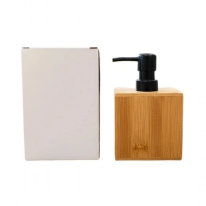 Hubrendy Tedarik Kare Bambu Sıvı Sabunluk 170 ml