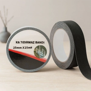 Hubrendy Tedarik Kaydırmaz Bant 25mm x 25m Siyah