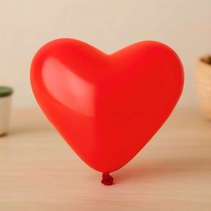 Hubrendy Tedarik Kırmızı Kalp Balon 25 cm (10) - 100lü Paket
