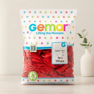 Hubrendy Tedarik Kırmızı Lateks Balon 26 cm (10) - 100lü Paket