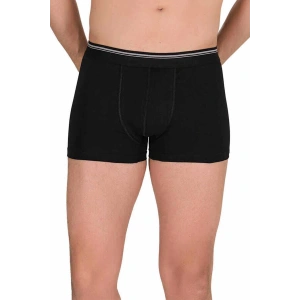 Hubrendy Tedarik Likralı Erkek Boxer Şort Siyah 1097B
