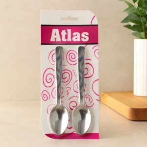 Hubrendy Tedarik Metal Tatlı Kaşığı 6lı Set