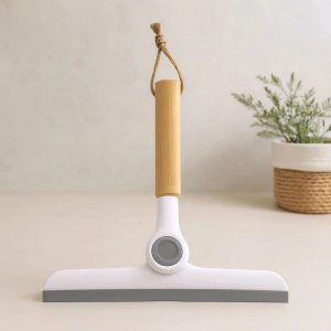 Hubrendy Tedarik Oynar Başlı Cam Silme Aparatı Ahşap Sap 16.5 cm Uç 24 cm