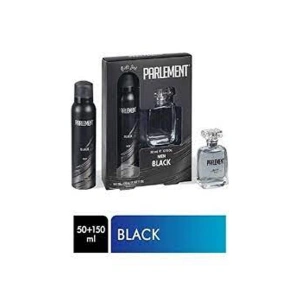 Hubrendy Tedarik Parlement 50 Ml Black Erkek Parfüm + 150 Ml Deodorant Seti