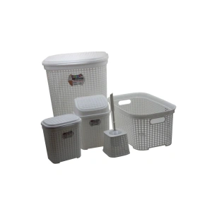 Hubrendy Tedarik Petek 5 Li Banyo Çeyiz Seti Royaleks-MRD307-Dv