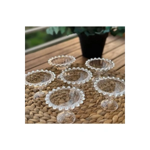 Hubrendy Tedarik Rayan Petra 6lı Boncuklu Ayaklı Sunumluk