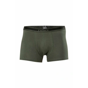 Hubrendy Tedarik Relax Pamuklu Esnek Erkek Boxer Haki - 1268A