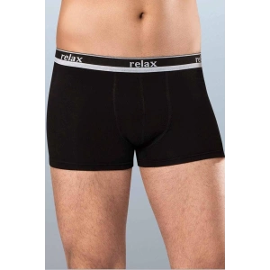 Hubrendy Tedarik Relax Pamuklu Esnek Erkek Boxer Siyah - 1268A