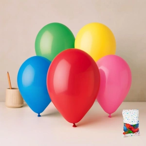 Hubrendy Tedarik Renkli Klasik Balon 26 cm (10) - 100lü Paket