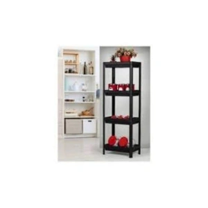 Hubrendy Tedarik Shelf Unit Raf Ünitesi Siyah Renk 4 Katlı Royaleks-81414