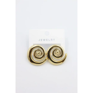 Hubrendy Tedarik Spiral Küpe - Altın