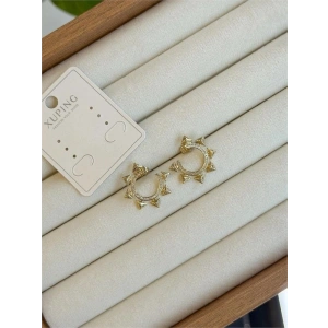 Hubrendy Tedarik Taşlı Küpe - Altın