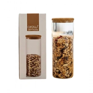 Hubrendy Tedarik Uzun Cam Kavanoz 2300 ml