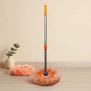 Hubrendy Tedarik Yuvarlak Ayarlı Dönerli Mop