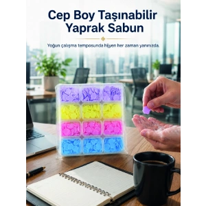 Hubrendy Tekno 24 Adet Yaprak Sabun ile Pratik Hijyen