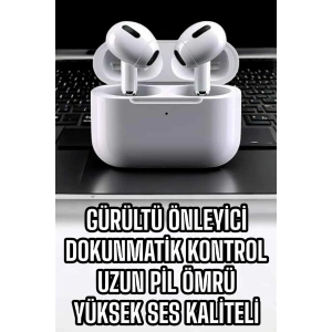 Hubrendy Tekno 3.Nesil TWS Bluetooth Kulaklık Mikrofonlu ANC Özelliği Dokunmatik Kontrol