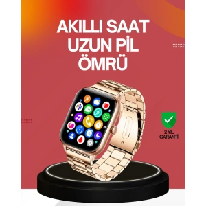 Hubrendy Tekno 41 mm Kavisli Kasa Akıllı Saat IOS ve Android Uyumlu
