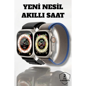 Hubrendy Tekno 49MM Ekranlı, Kan Basıncı ve Adımsayar Özellikli Bluetooth Akıllı Saat