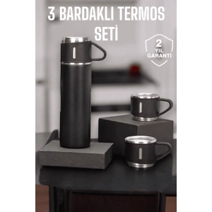 Hubrendy Tekno 500 ml Kapasiteli Taşınabilir Basınçlı Termos Seti Günlük Kullanım için İdeal
