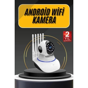 Hubrendy Tekno Akıllı Gece Görüşlü Sensörlü Wifi Kamera Telefondan Takip Edilebilir