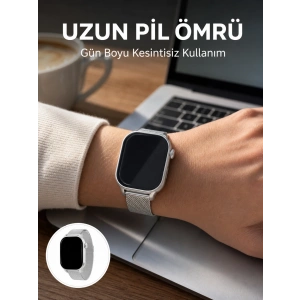 Hubrendy Tekno AMOLED Ekranlı Bluetooth Aramalı 3 Kordonlu Akıllı Saat
