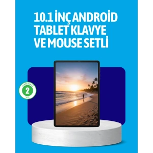 Hubrendy Tekno Android 15 Tablet Klavyeli Mouse’lu Profesyonel Set