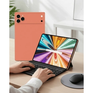 Hubrendy Tekno Android Tablet Klavyeli Set Stylus Kalem Kılıf Cam Dahil