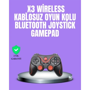 Hubrendy Tekno Android Uyumlu Gamepad X3 Game Stick Oyun Kolu Bluetooth Bağlantılı